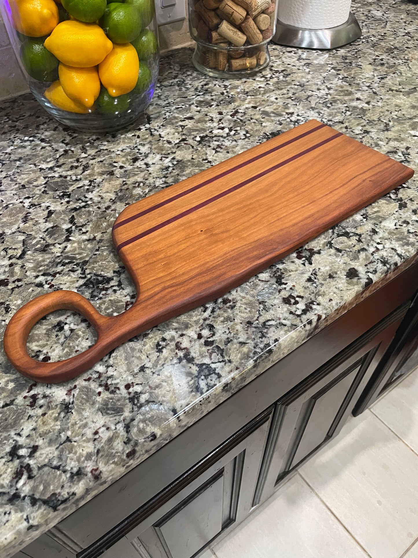 Cherry/PurpleHeart Charcuterie Board