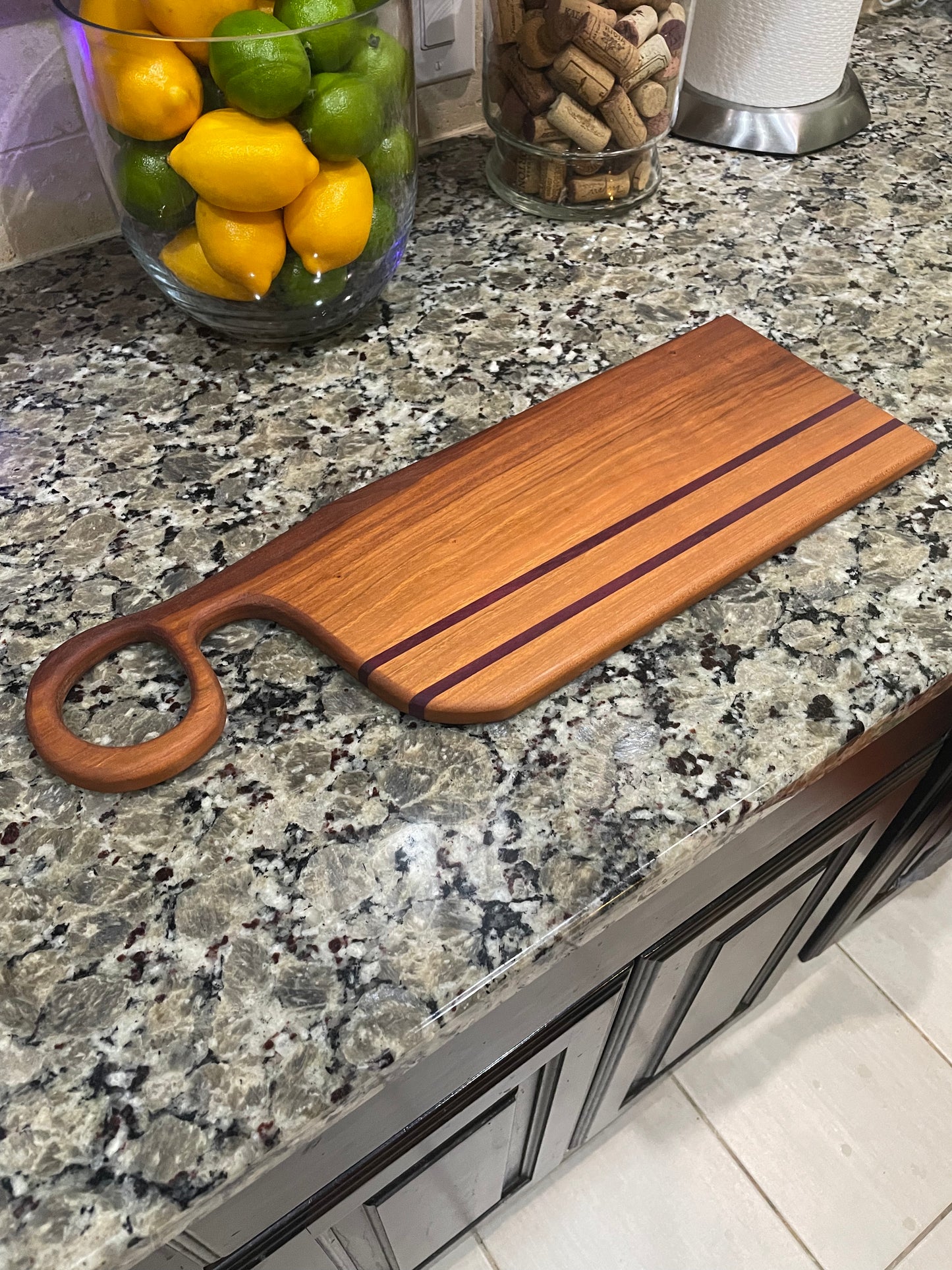 Cherry/PurpleHeart Charcuterie Board