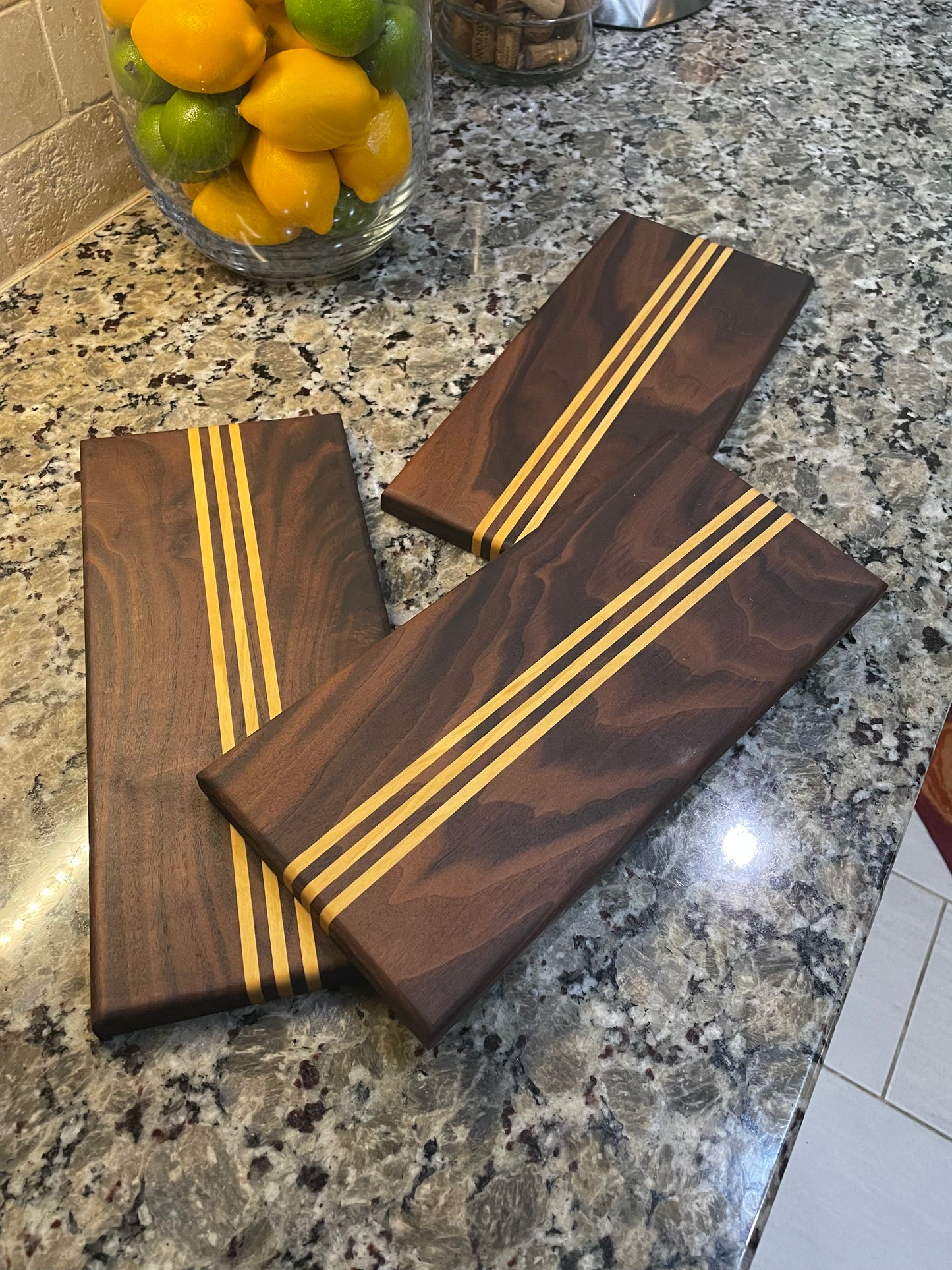 Walnut and YellowHeart Charcuterie Board