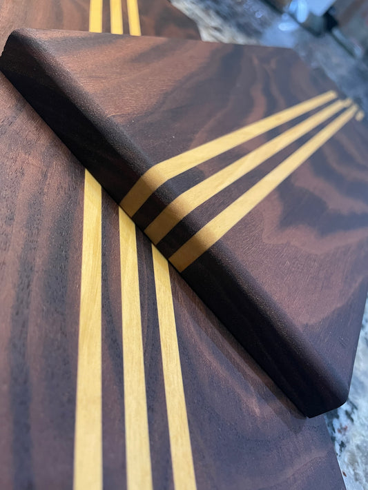 Walnut and YellowHeart Charcuterie Board